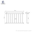 Conception de balustrade en acier inoxydable de balcon populaire